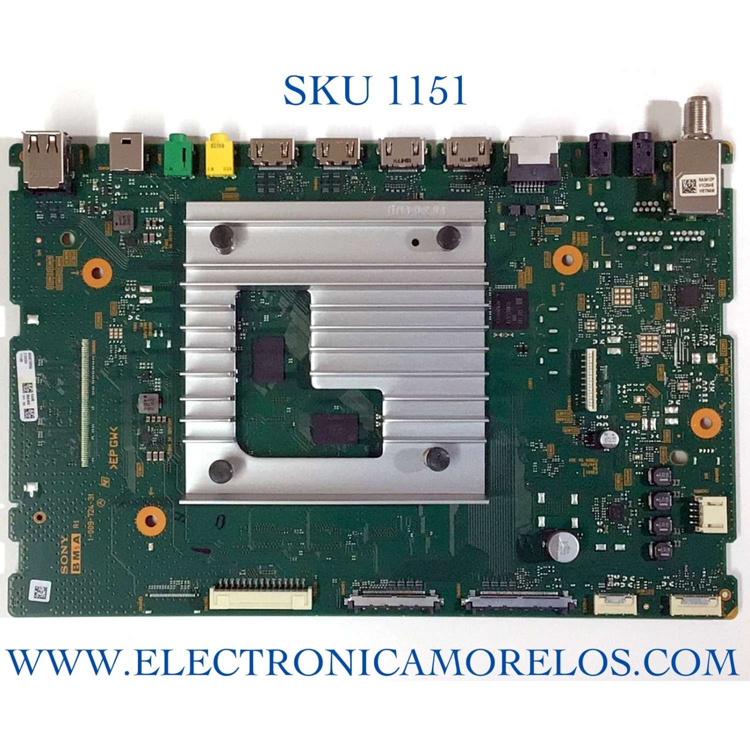 MAIN PARA TV SONY NUMERO DE PARTE A-5027-325-A / A5027325A / 1-009-724-31 / PANEL YDBM075CCS11 / NUMERO DE DISPLAY ST 7461D02-A / MODELO KD-75X85J / KD75X85J